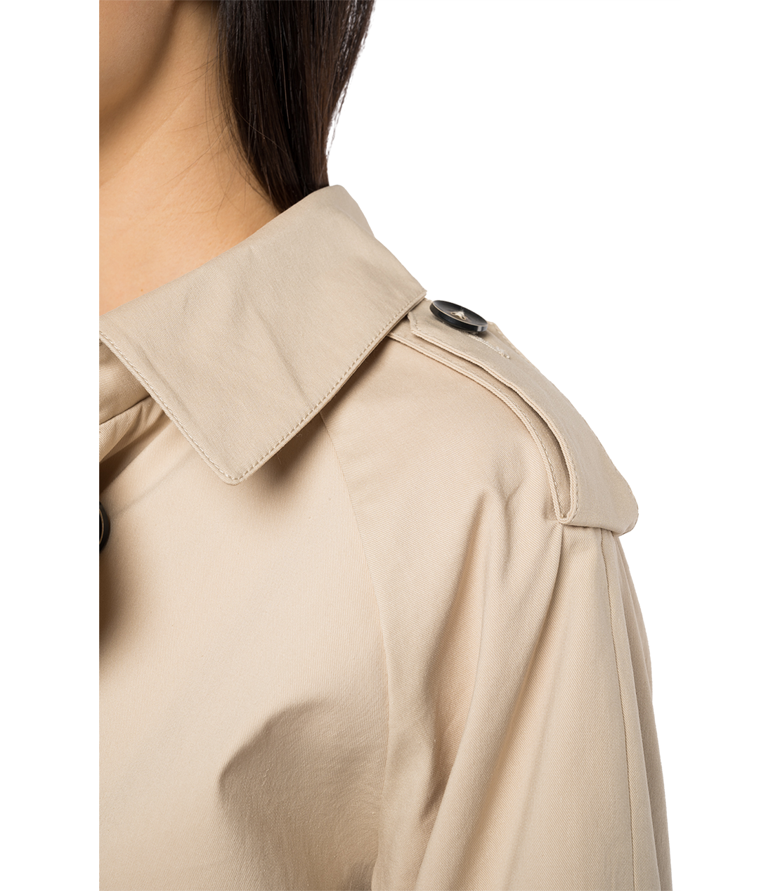 コットンナイロンツイル オーバーサイズダブルブレストトレンチコート 詳細画像 サンドベージュ 7